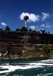 Skylon Tower (Canadian Side) from Maid of the Mist