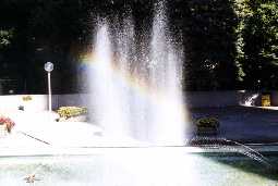 Rainbow in Fountain